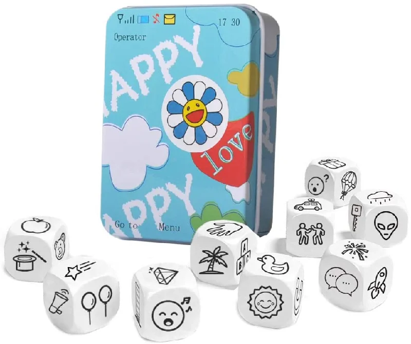 Solid Wood Educational Toys with a Science Experiment Theme for Young LearnersLanguage Story telling / Story Cubes - dice