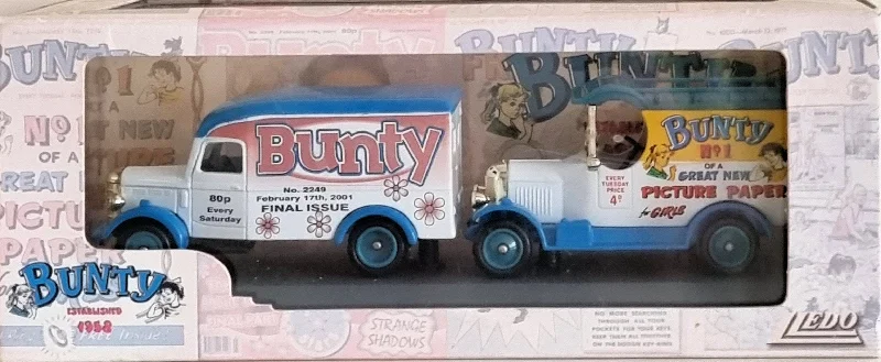 Battery - Powered Miniature Train for Indoor Home Layouts with Sound EffectsLledo BU1002 The Bunty 1958, special edition 2 vehicle diecast set