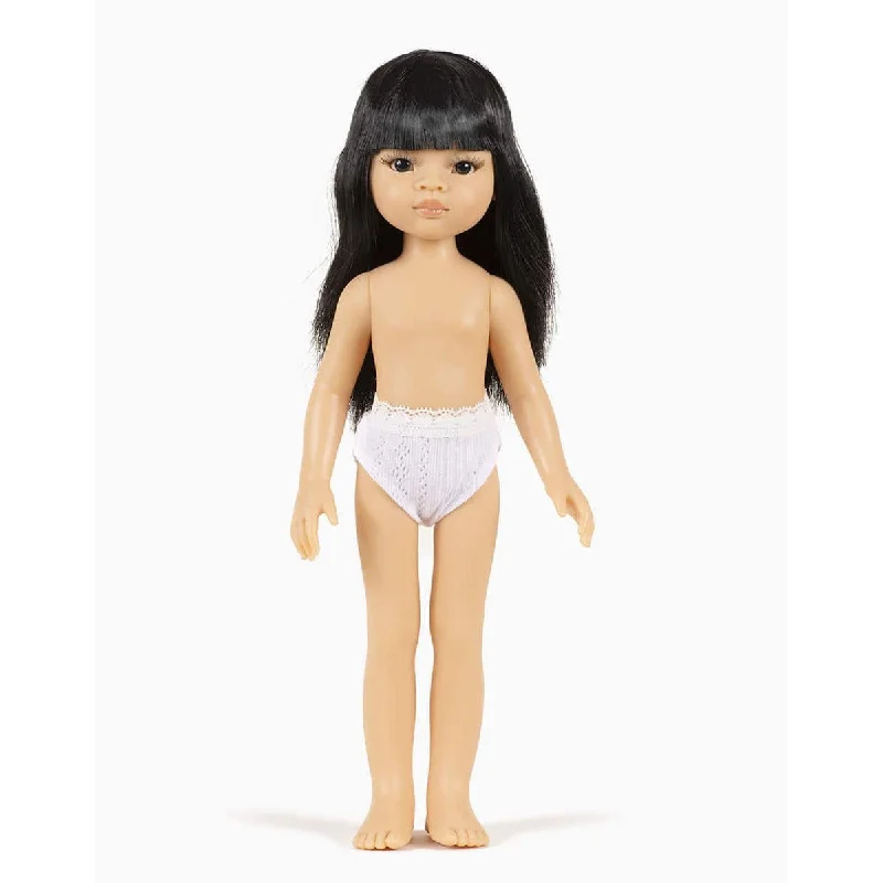 Dolls with Jointed Limbs for Poseability and a Set of Miniature Furniture AccessoriesMinikane amigas Liu doll (no clothing)