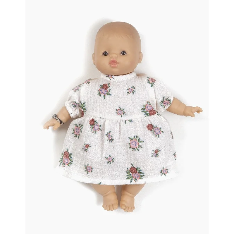 Dolls with a Voice - Recording Function and a Set of Microphone AccessoriesMinikane babies Eugénia double gauze Faustine dress