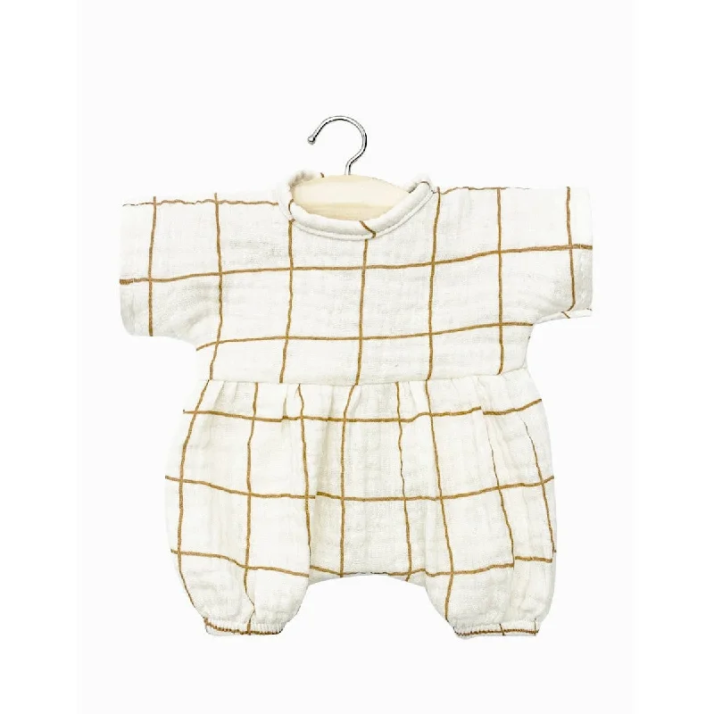 Dolls with a Solar - Powered Feature and Outdoor - Adventure AccessoriesMinikane babies noa romper in double gauze checks Aldo