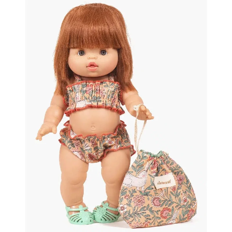 Dolls with a Waterproof Body and Beach - Themed AccessoriesMinikane gordis bohemian rabbit 2-piece retro swimsuit with pouch