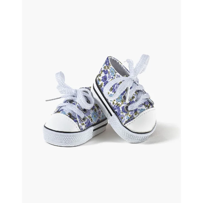 Dolls with a Weighted Body for a Soothing Effect and Comfort - Oriented AccessoriesMinikane gordis sneaker in small lilac flowers