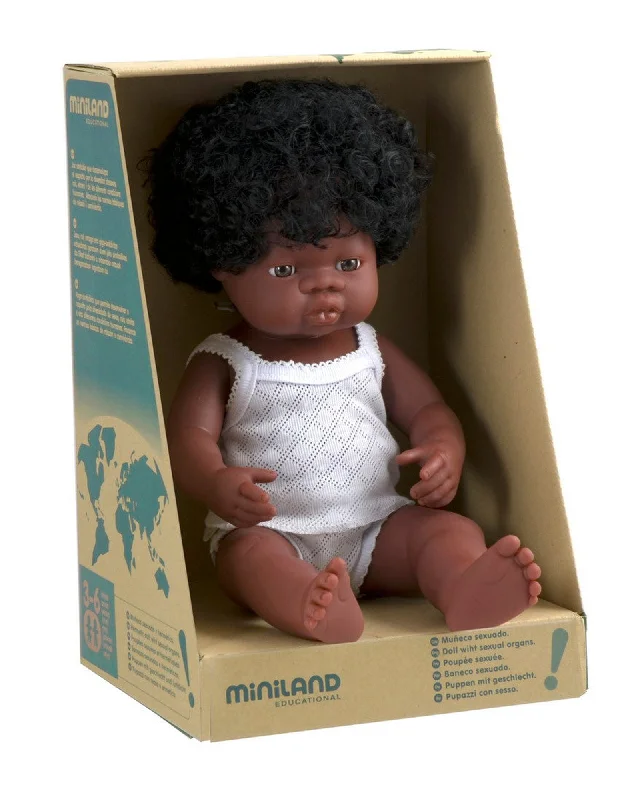 Dolls Made from Sustainable Materials with Environment - Friendly AccessoriesMiniland African Doll