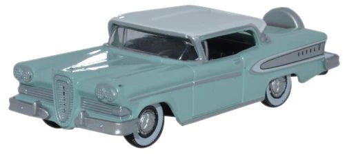 Die - Cast Model of a London Double - Decker Bus with Detailed Interior and ExteriorOxford Diecast 1958 Edsel Citation Ice Green/Snow White - 1:87 Scale