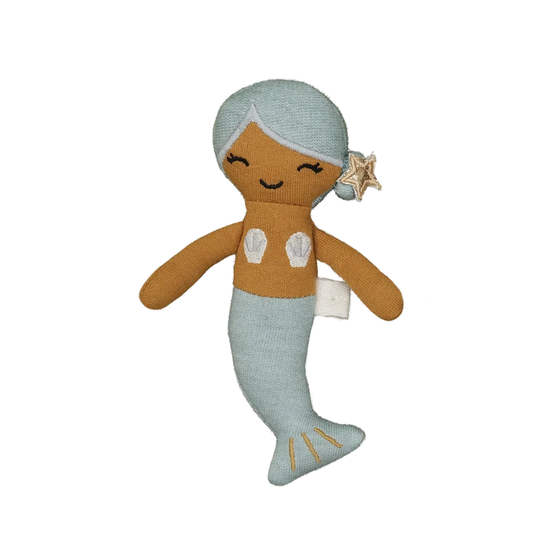 Dolls with Sound - Activated Movements and a Set of Musical Instrument AccessoriesPocket Friend | Mermaid | Blue