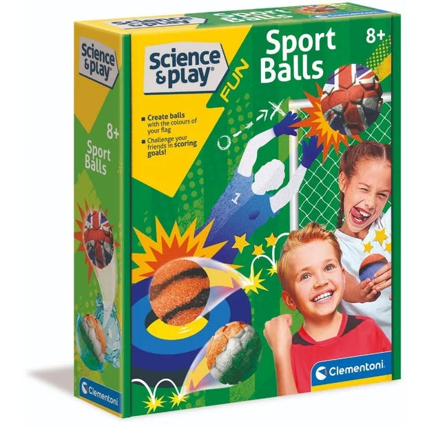 Hand - Carved Wooden Educational Toys with Alphabet - Learning BlocksScience and Play Sport Balls