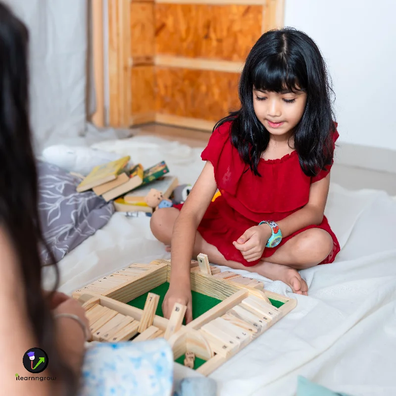 Solid Wood Educational Toys with a Math - Problem - Solving ChallengeShut the box