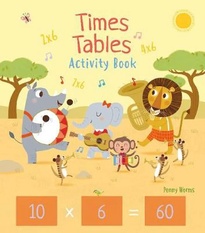 Solid Wood Educational Toys with a Math - Problem - Solving ChallengeTimes Tables Activity Book