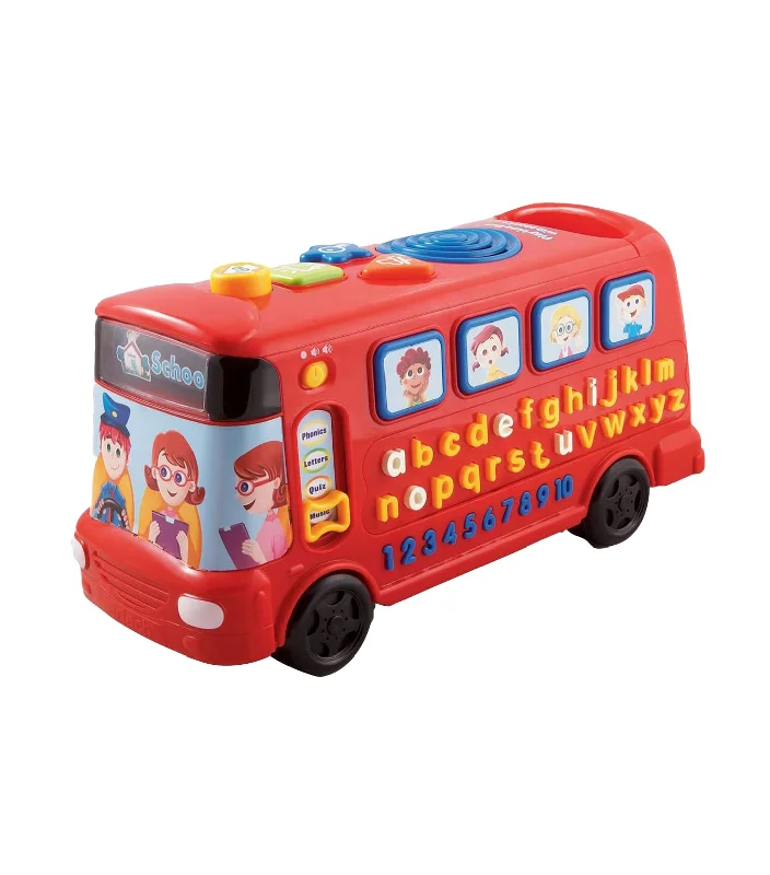 Eco - Friendly Wooden Educational Toys with a Gardening and Plant - Growing KitRed Playtime Bus with Phonics