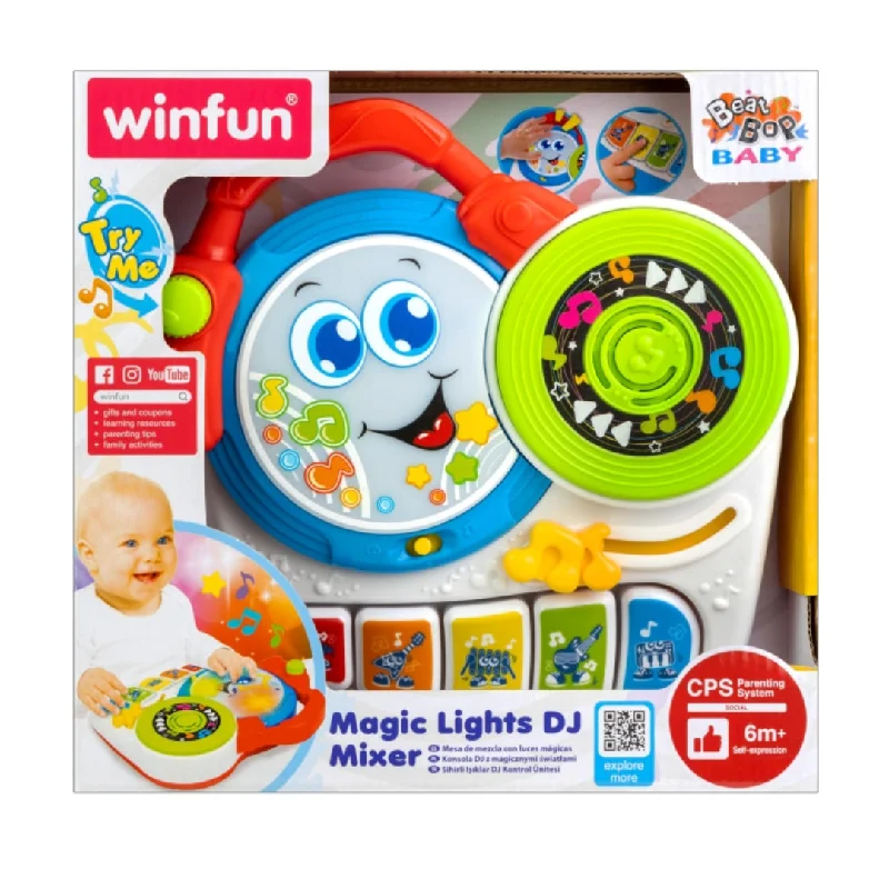 Hand - Painted Wooden Educational Toys in a Historical and Cultural ThemeWinfun Magic Light DJ Mixer