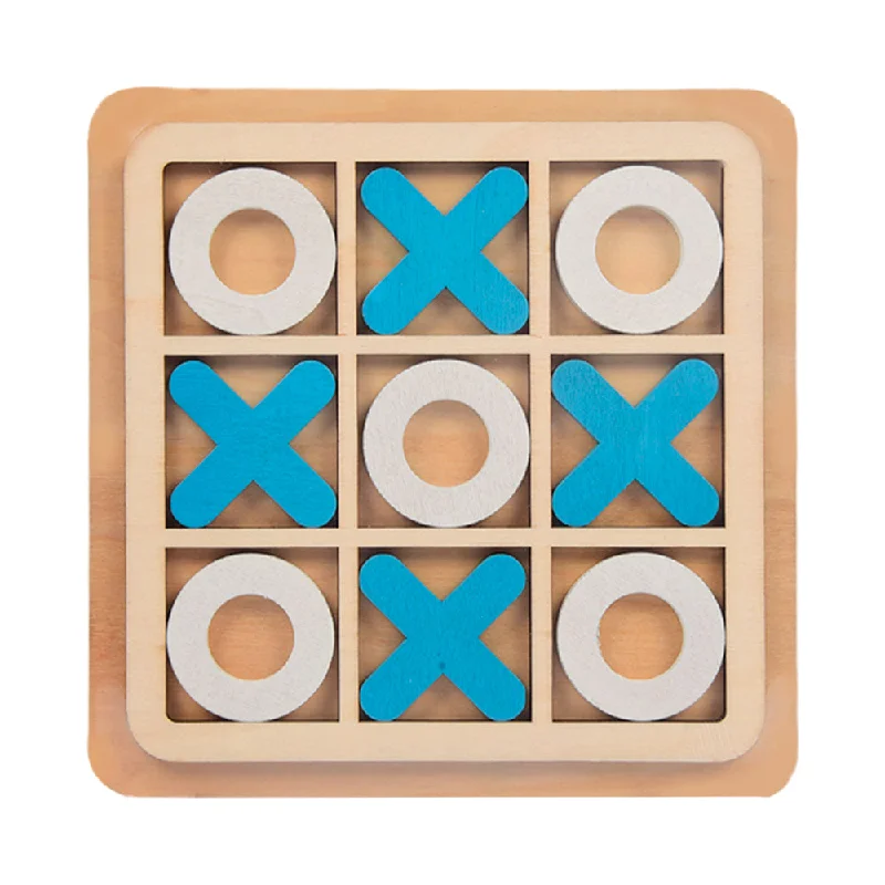 Eco - Conscious Solid Wood Educational Toys with a Social - Skills Development GameX0-1 TIC TAC TOE MINI WOODEN GAME Z.B