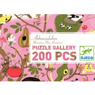 Puzzle - and - Storage Wooden Puzzles with a Farmyard Theme for Kids' RoomsDjeco Puzzle Abracadabra (200 Pieces)