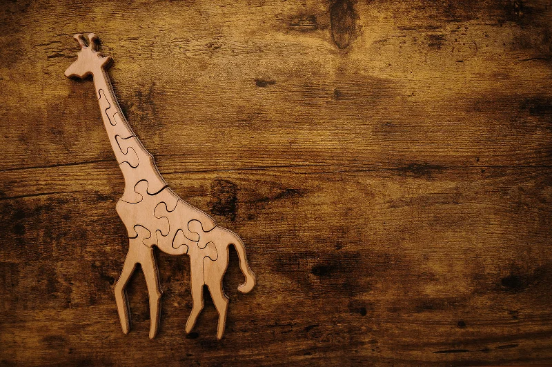 Scented Wooden Puzzles with a Fresh Pine Aroma for a Sensory ExperienceDouble-Sided Giraffe Puzzle