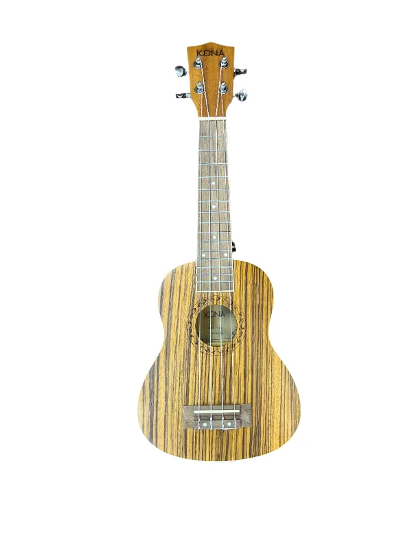 Hand - Crafted Solid Wood Acoustic Guitars for Professional MusiciansSoprano Kona Ukulele with Soft Case