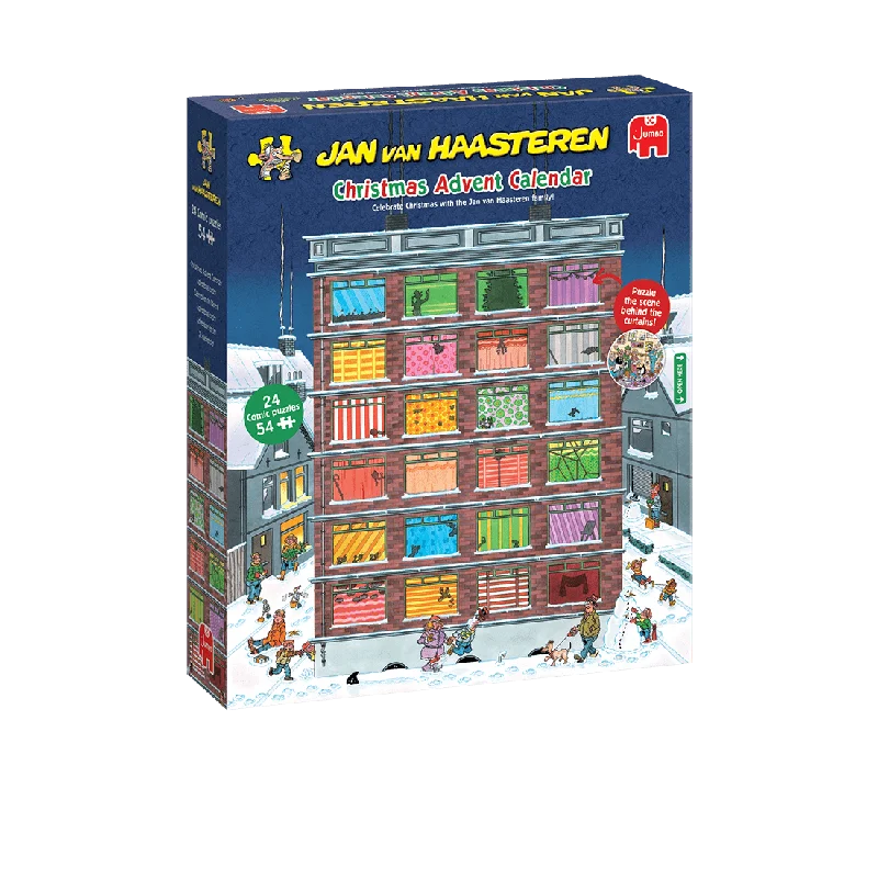 Stackable Wooden Puzzles of Alphabet Letters for Early Literacy DevelopmentJan van Haasteren: Christmas Advent Calendar