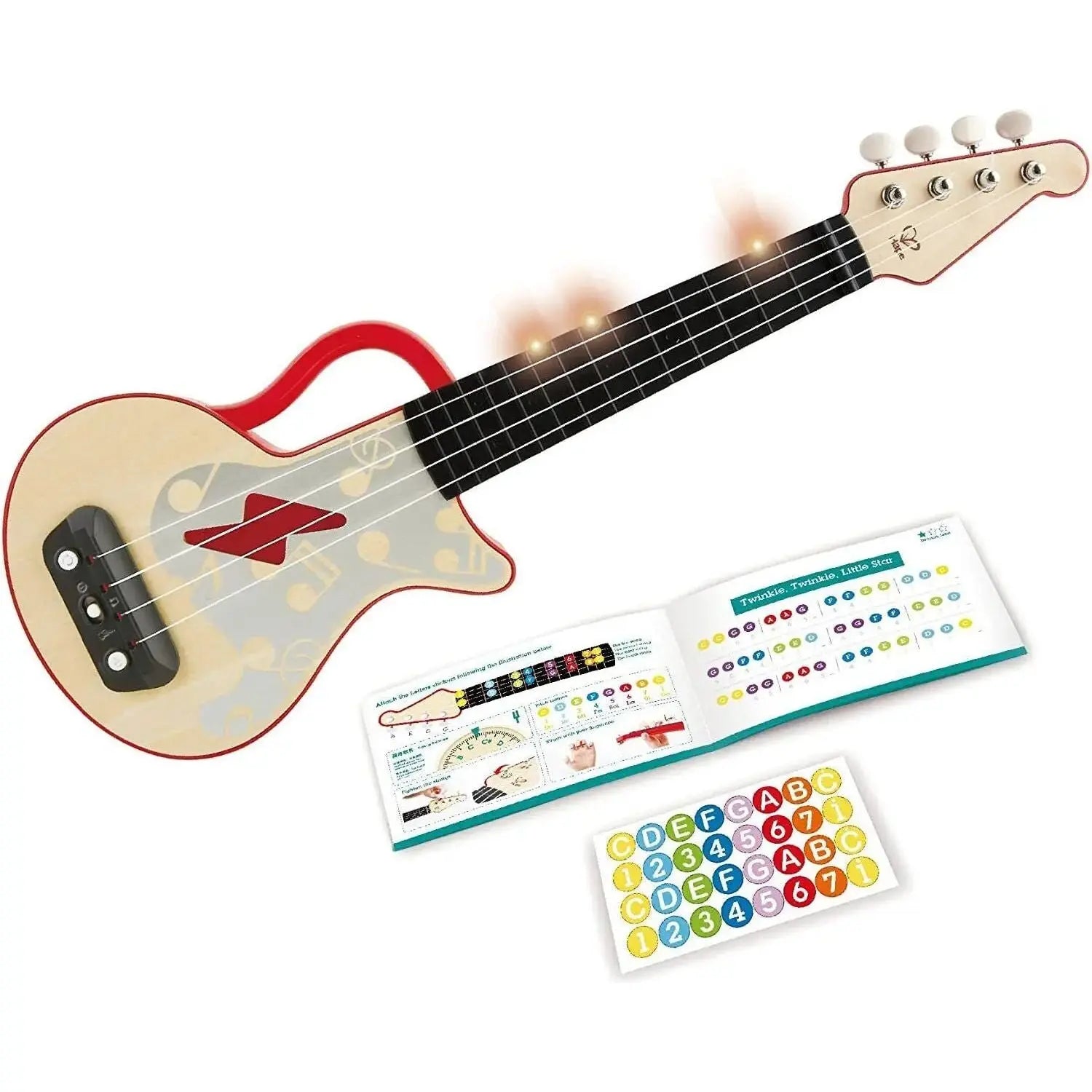 Portable Solid Wood Recorders for School Music ClassesLearn With Lights Ukulele | Hape - LOCAL PICK UP ONLY