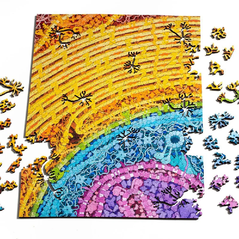 Eco - Friendly Sustainable Wooden Puzzles in Animal Shapes for Environment - Conscious ParentsNeuron Puzzle