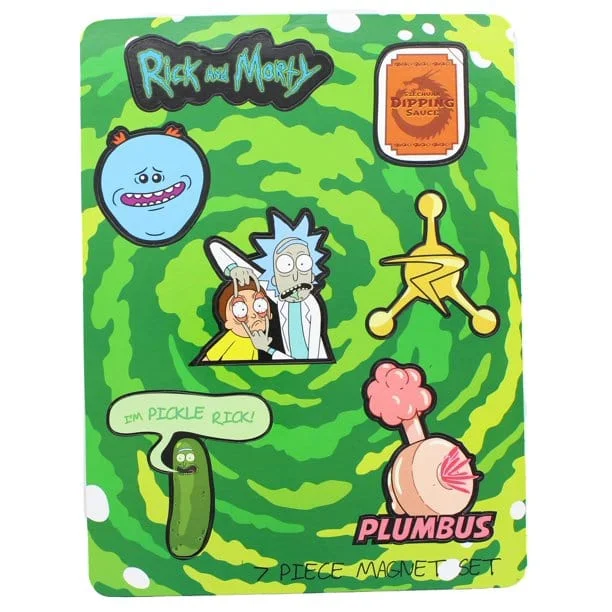 Braille - Labeled Wooden Puzzles for Visually Impaired IndividualsRick and Morty Magnet Set