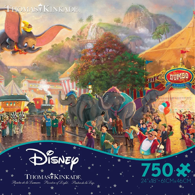 Interlocking Wooden Puzzles with Geometric Shapes for Developing Fine Motor Skills in PreschoolersThomas Kinkade Disney Dreams <br> 750 Piece Puzzle <br> Dumbo