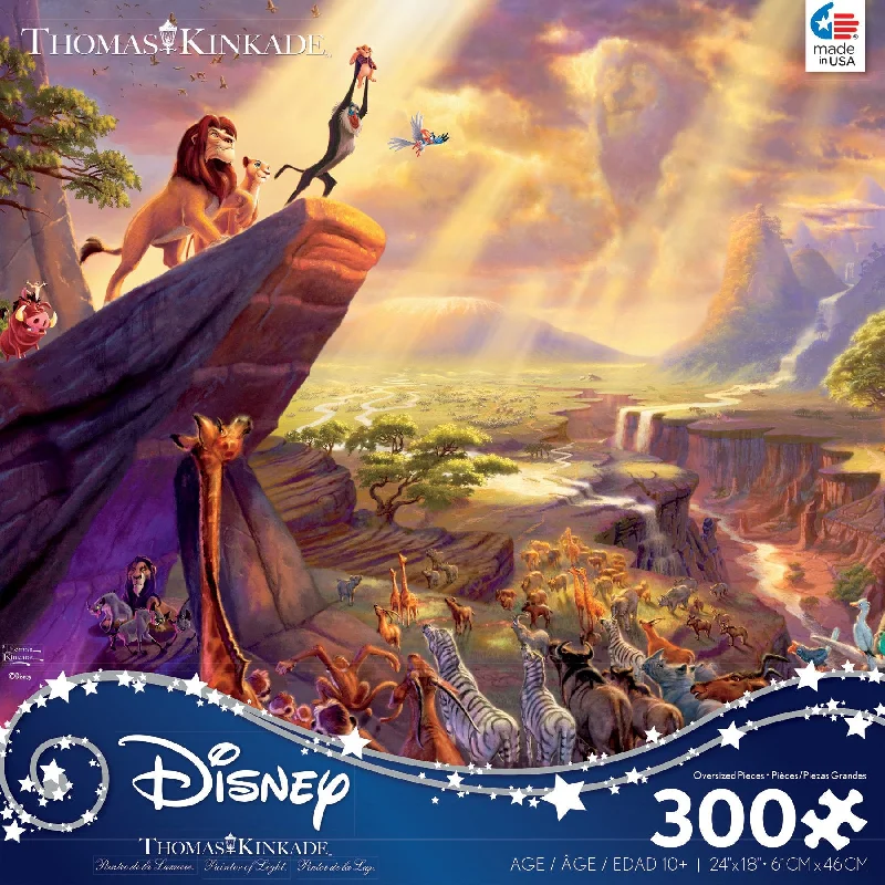 Hand - Carved Wooden Puzzles of Mythical Creatures for Fantasy FansThomas Kinkade Disney Dreams <br>300 Piece Puzzle <br> Lion King