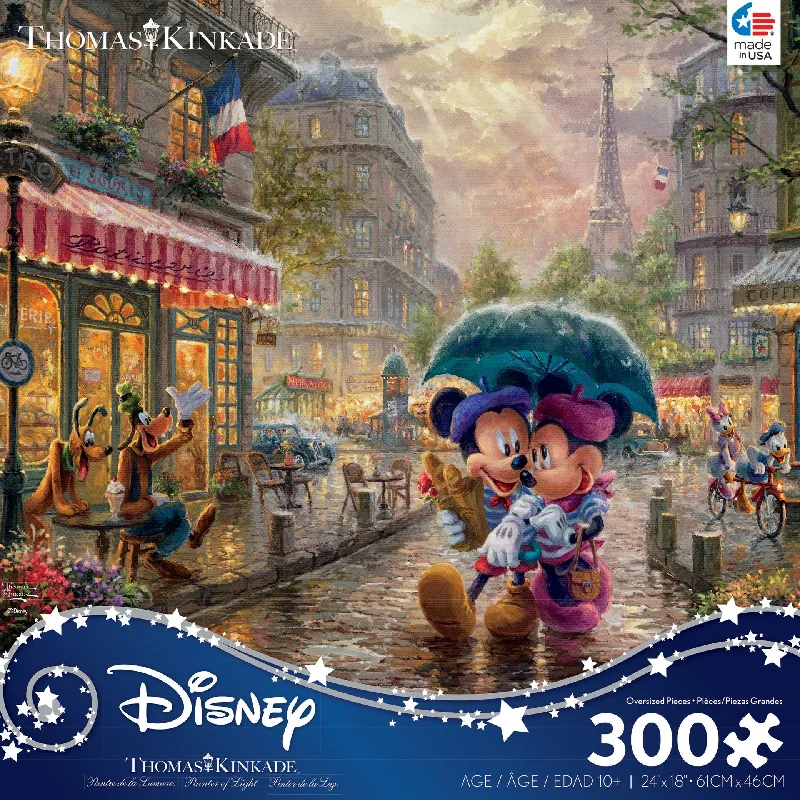 3D Wooden Puzzles of Historic Buildings with Intricate Details for Puzzle CollectorsThomas Kinkade Disney Dreams <br>300 Piece Puzzle <br> Mickey & Minnie in Paris