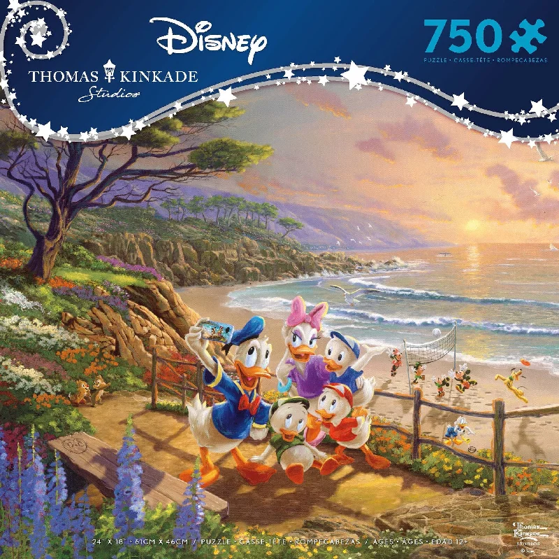 Waterproof Wooden Puzzles with Underwater Scene Designs for Poolside or Beach PlayThomas Kinkade Disney Dreams <br> 750 Piece Puzzle <br> A Ducky Day