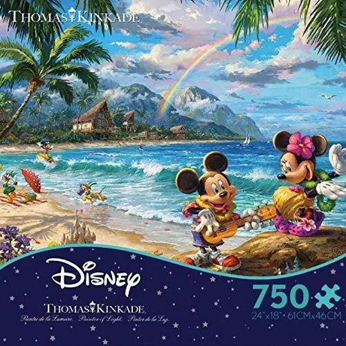 Magnetic Wooden Puzzles with Educational Math Symbols for School - Age ChildrenThomas Kinkade Disney Dreams <br> 750 Piece Puzzle <br> Mickey & Minnie in Hawaii